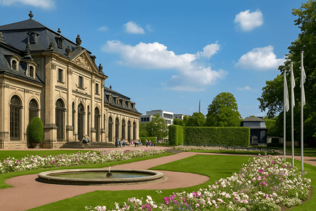 Barockgarten Fulda historische Ansicht