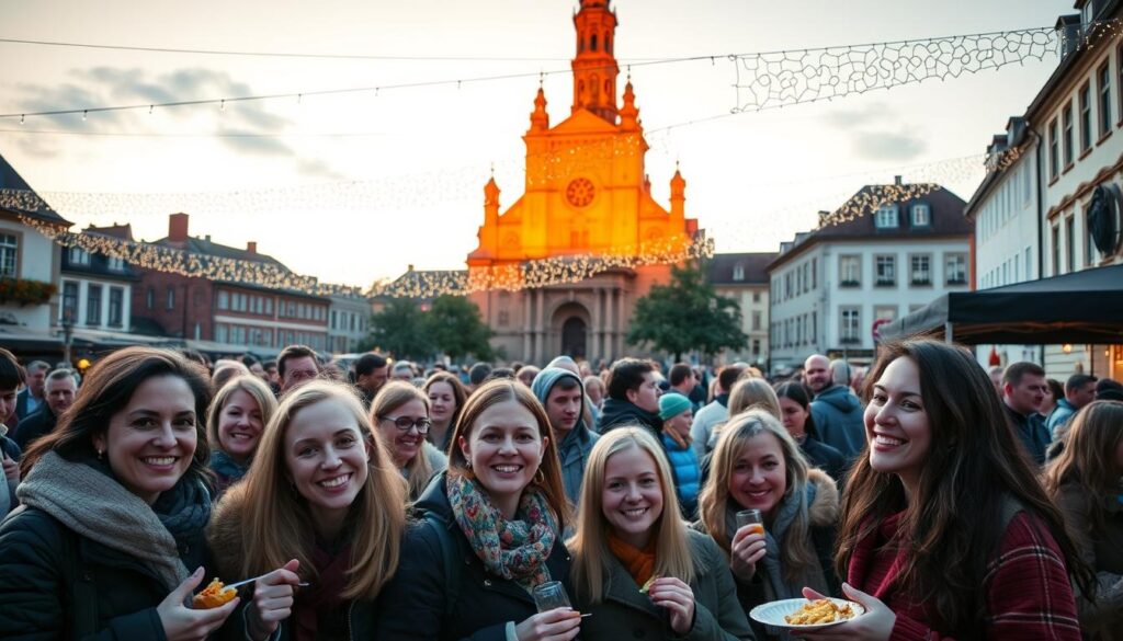 Besucher genießen die Atmosphäre bei Veranstaltungen & Feste in Fulda Besucher genießen die Atmosphäre bei Veranstaltungen & Feste in Fulda