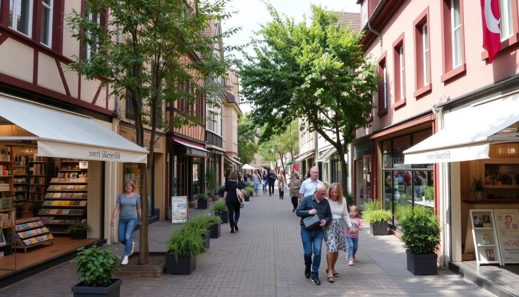 Das familienfreundliche Katharinenviertel beim Shopping in Gießen mit kleinen Boutiquen Das familienfreundliche Katharinenviertel beim Shopping in Gießen mit kleinen Boutiquen