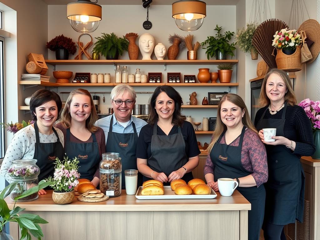Das inklusive Team des antonius LadenCafés in Fulda serviert Bio-Backwaren Das inklusive Team des antonius LadenCafés in Fulda serviert Bio-Backwaren