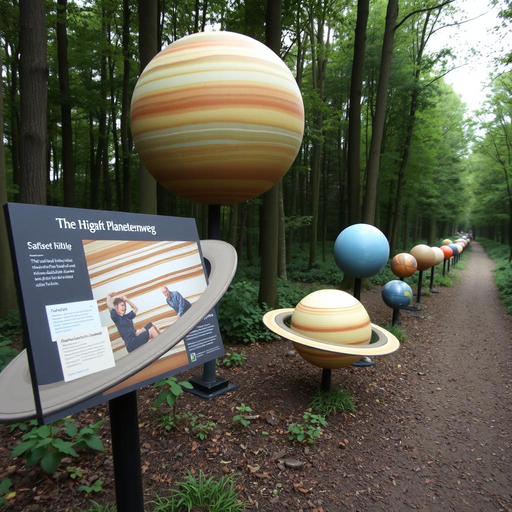 Der Planetenweg auf der Ludwigshöhe Der Planetenweg auf der Ludwigshöhe