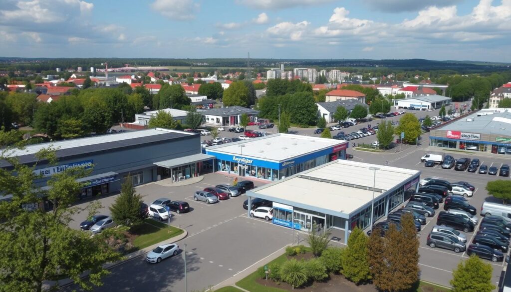 Einkaufsmöglichkeiten am Stadtrand beim Shopping in Gießen mit großen Fachmärkten Einkaufsmöglichkeiten am Stadtrand beim Shopping in Gießen mit großen Fachmärkten