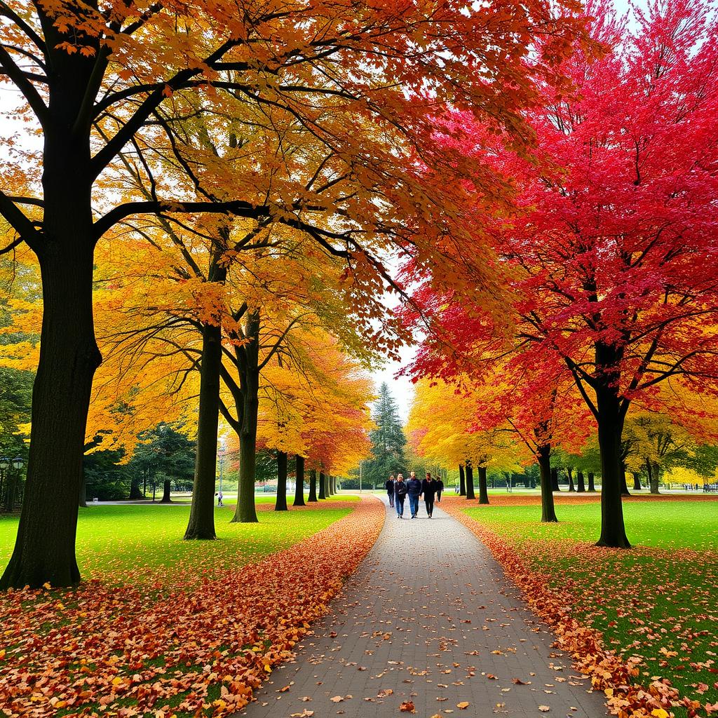 Herbstliche Färbung in Darmstadts Parks Herbstliche Färbung in Darmstadts Parks