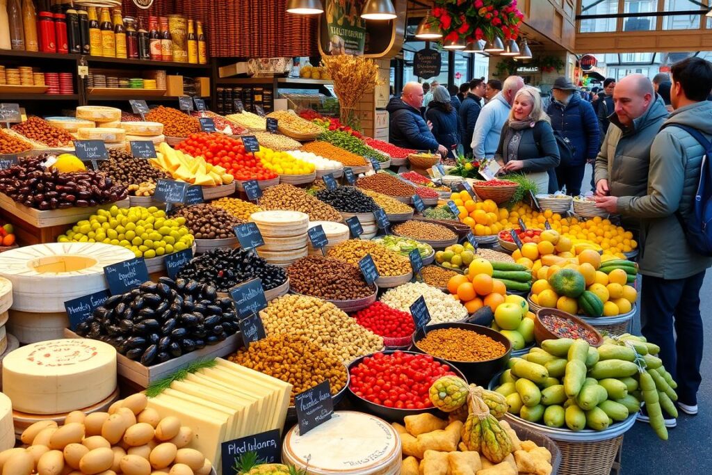 Internationale Spezialitäten auf dem Wochenmarkt Frankfurt Internationale Spezialitäten auf dem Wochenmarkt Frankfurt