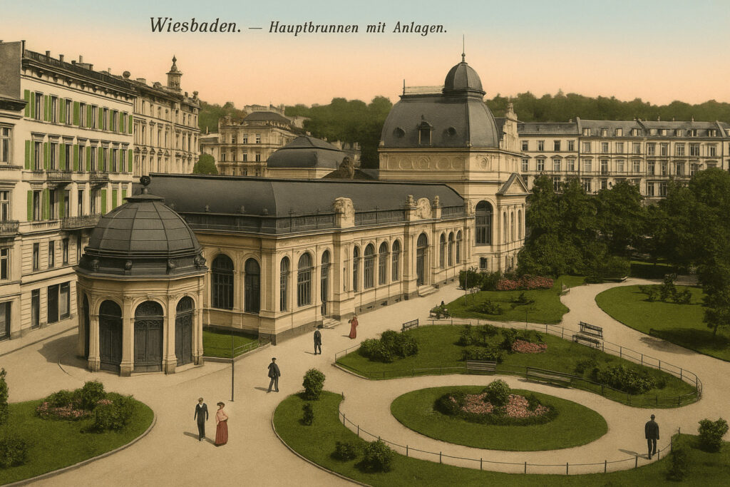 Kochbrunnen Wiesbaden Historische Aufnahme
