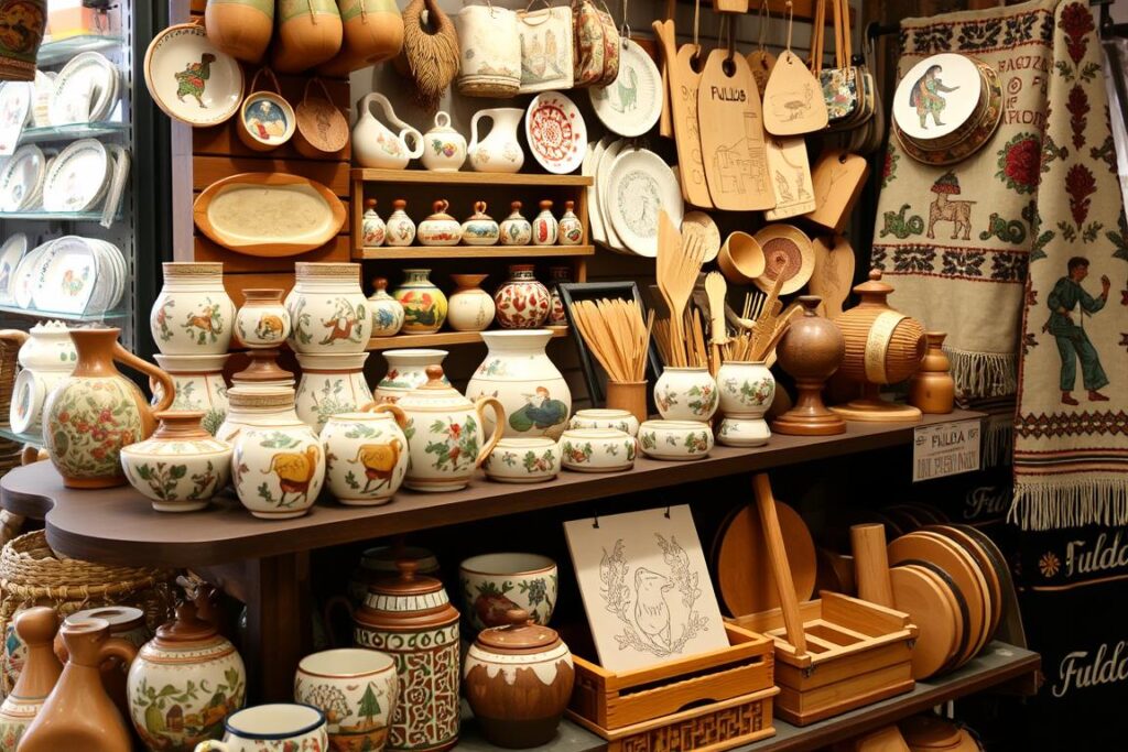 Kunsthandwerkliche Souvenirs aus Fulda mit lokalen Motiven Kunsthandwerkliche Souvenirs aus Fulda mit lokalen Motiven