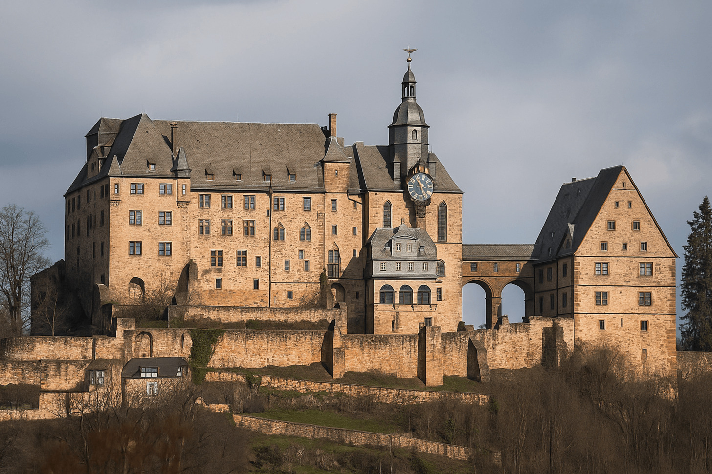 Vom Wehrbau zur Residenz: Die Geschichte des Landgrafenschlosses Marburg
