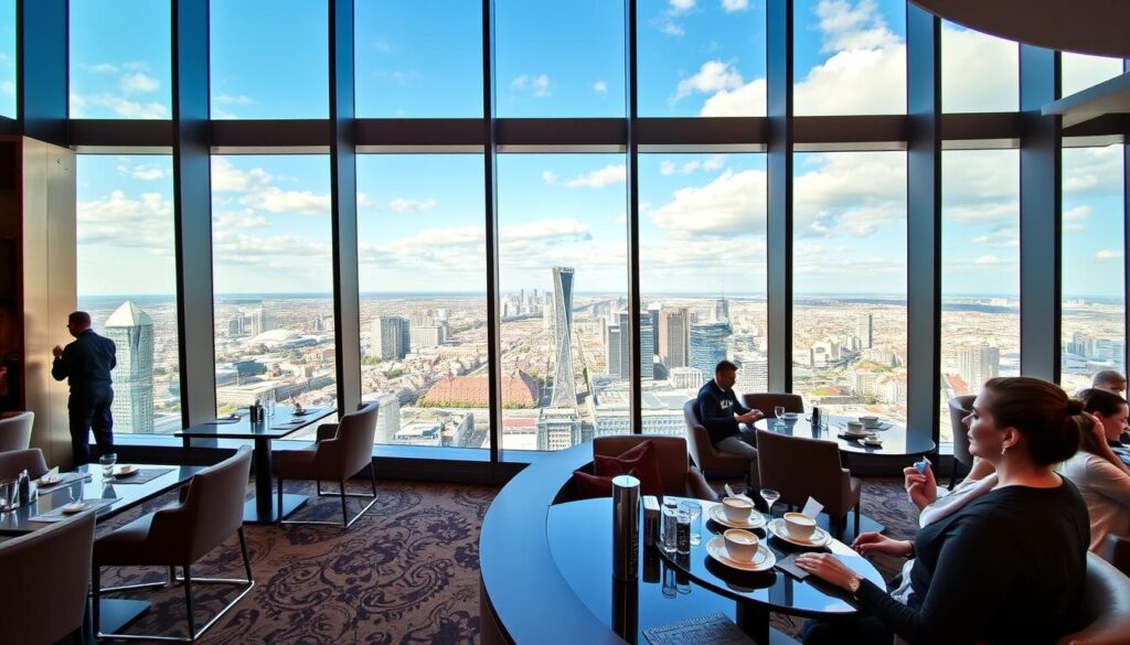 Main Tower Restaurant & Lounge mit 360-Grad-Blick über Frankfurt - exklusives Top Café Frankfurt am Main Main Tower Restaurant & Lounge mit 360-Grad-Blick über Frankfurt - exklusives Top Café Frankfurt am Main