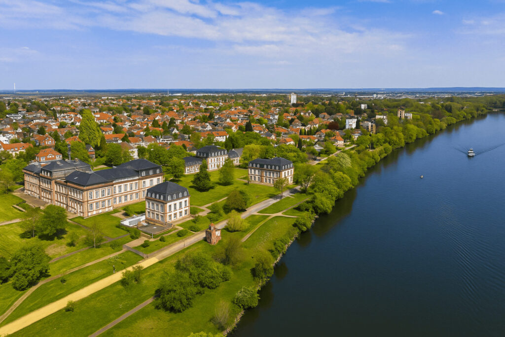 Mainufer Hanau Stadtlandschaft
