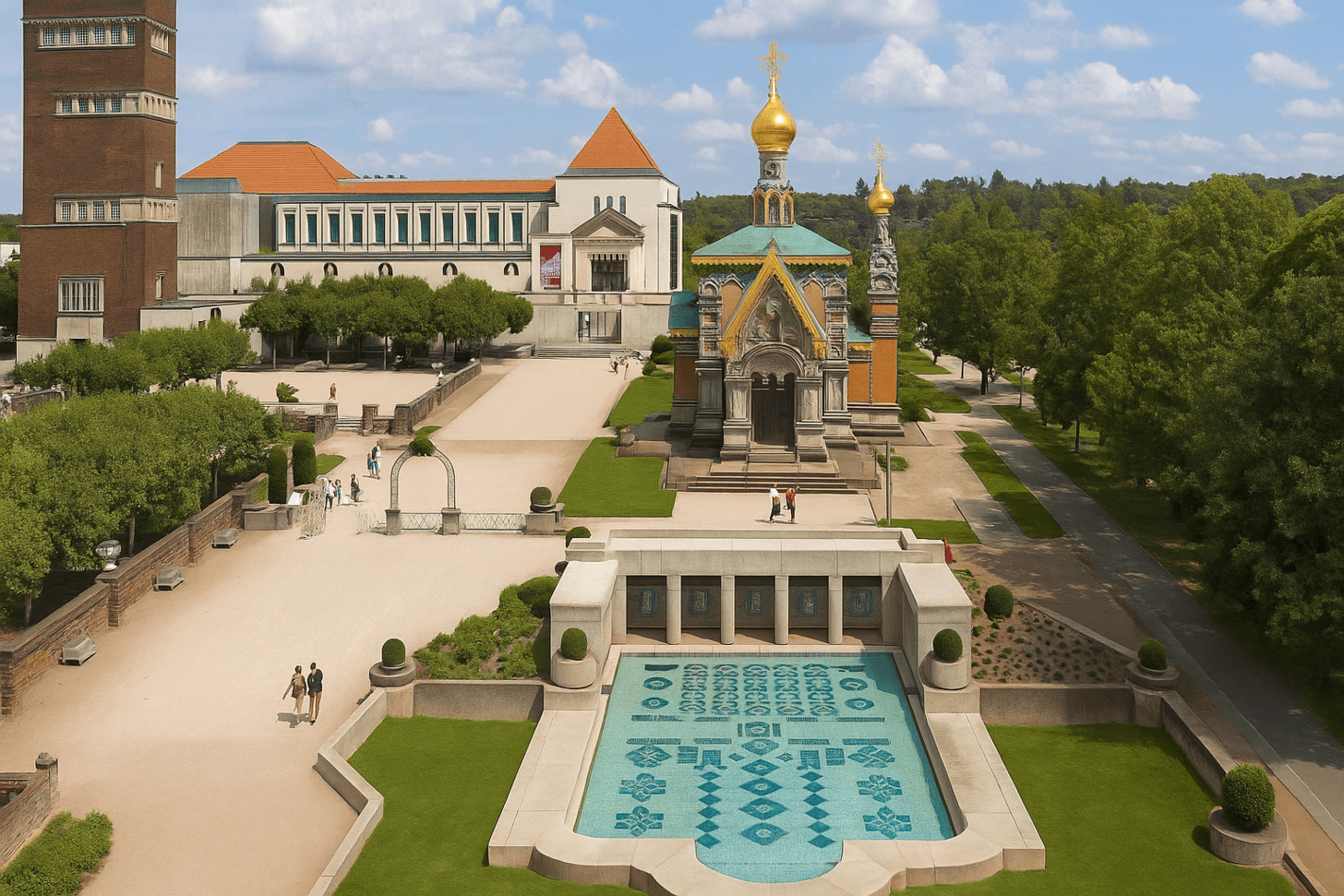 Mathildenhöhe Darmstadt: UNESCO-Welterbe, Jugendstil & Highlights