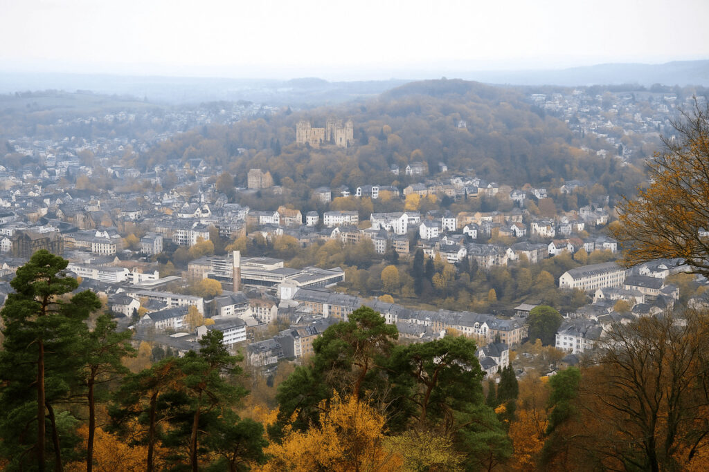 Panoramablick vom Spiegelslustturm