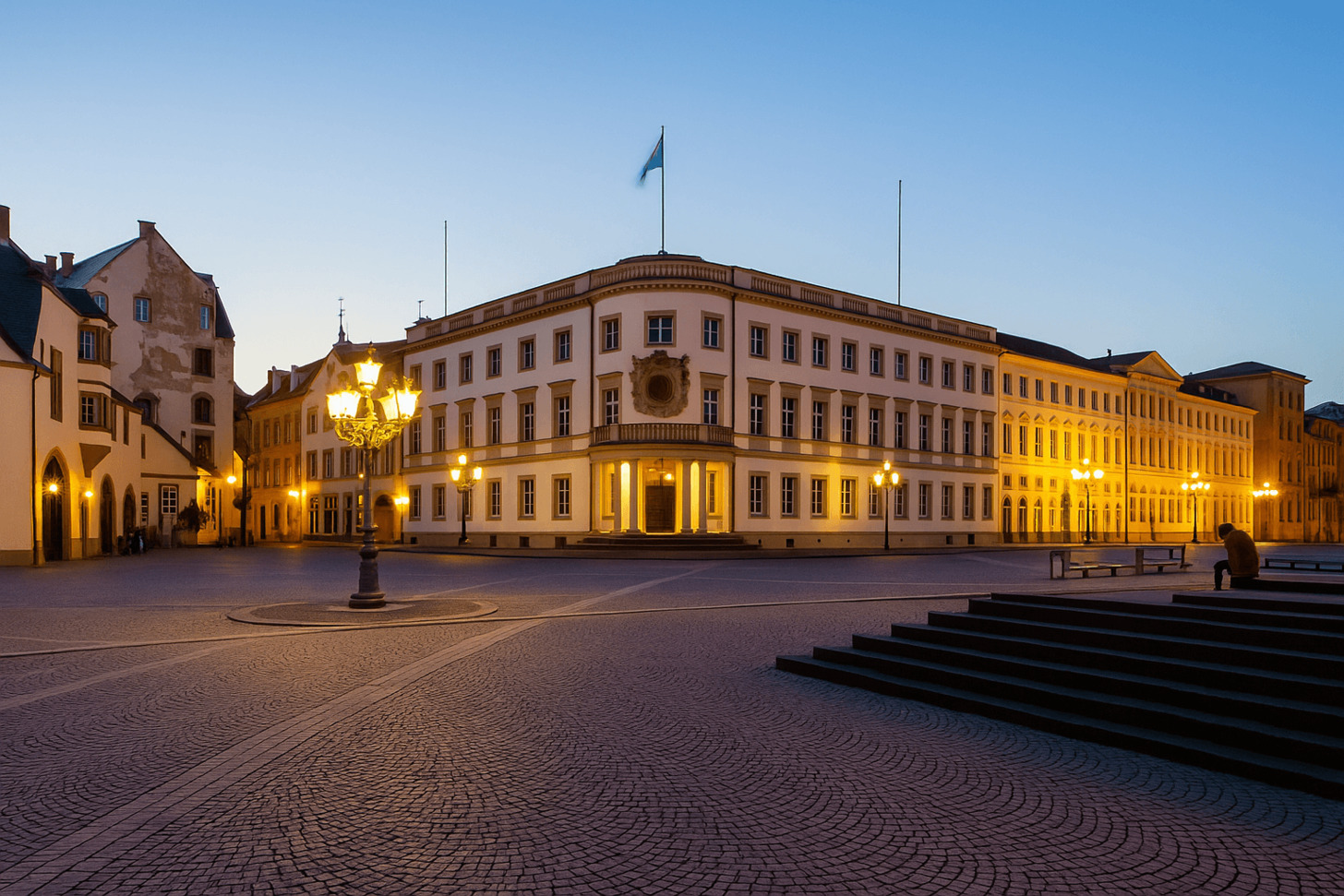 Wiesbadens Schlossplatz und Stadtschloss: Ein historisches Zentrum im Überblick
