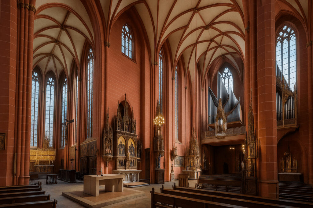 St. Bratkolomäus Kirche in Frankfurt am Main Innenansicht 