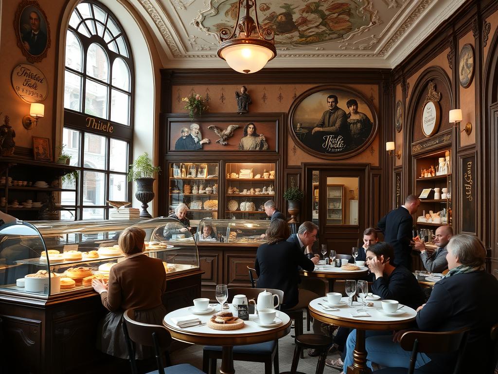 Traditionelle Torten und historisches Ambiente im Café Thiele in Fulda Traditionelle Torten und historisches Ambiente im Café Thiele in Fulda