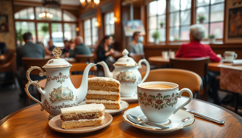 Traditionelle deutsche Kaffeekultur mit Kaffee und Kuchen - Top Cafés in Gießen Traditionelle deutsche Kaffeekultur mit Kaffee und Kuchen - Top Cafés in Gießen