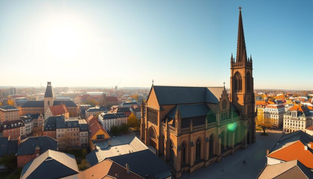 Turm Frankfurter Dom Panoramablick