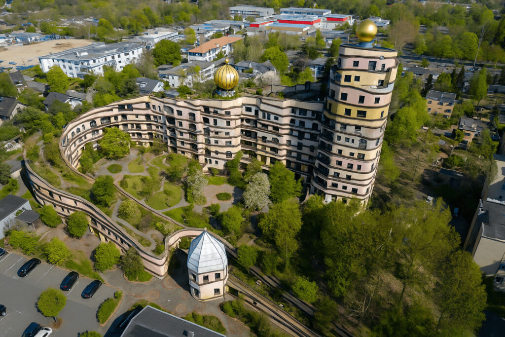 Waldspirale Darmstadt organische Architektur