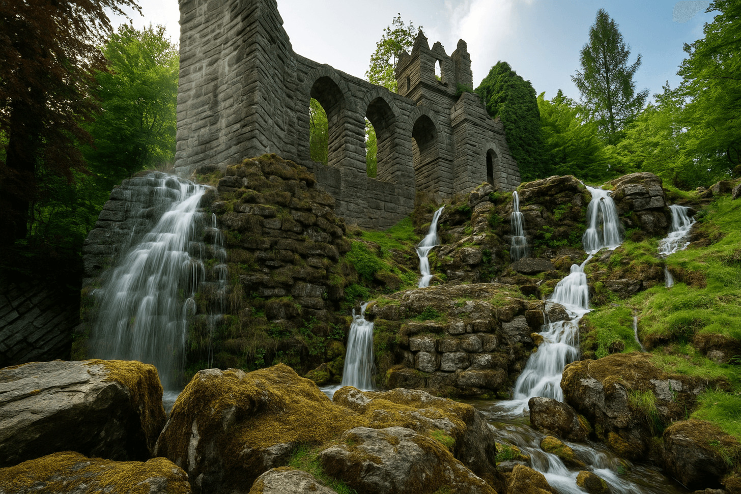 Spektakel ohne Technik: Die berühmten Wasserspiele in Kassels Bergpark