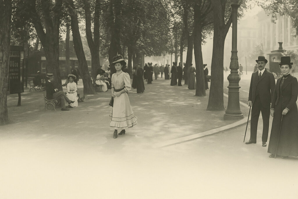 Wilhelmstraße in Wiesbaden Historische Aufnahme