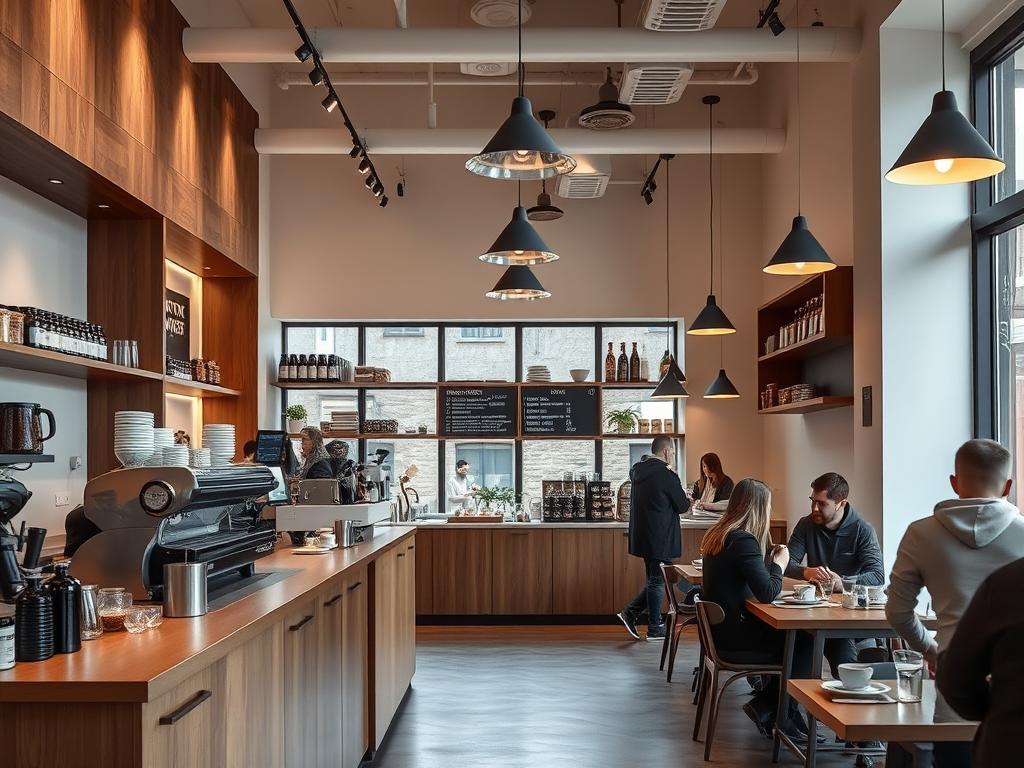 Woodrich Café in Darmstadt mit seinem modernen Interieur und Specialty Coffee Woodrich Café in Darmstadt mit seinem modernen Interieur und Specialty Coffee