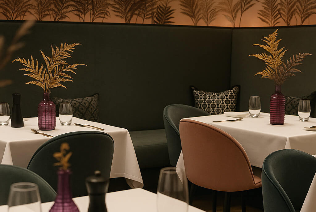 Modernes Ambiente im Zukaya mit asiatischen Fusionsgerichten