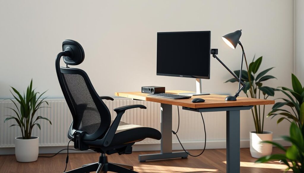 ergonomischer Arbeitsplatz für gesundes sitzen